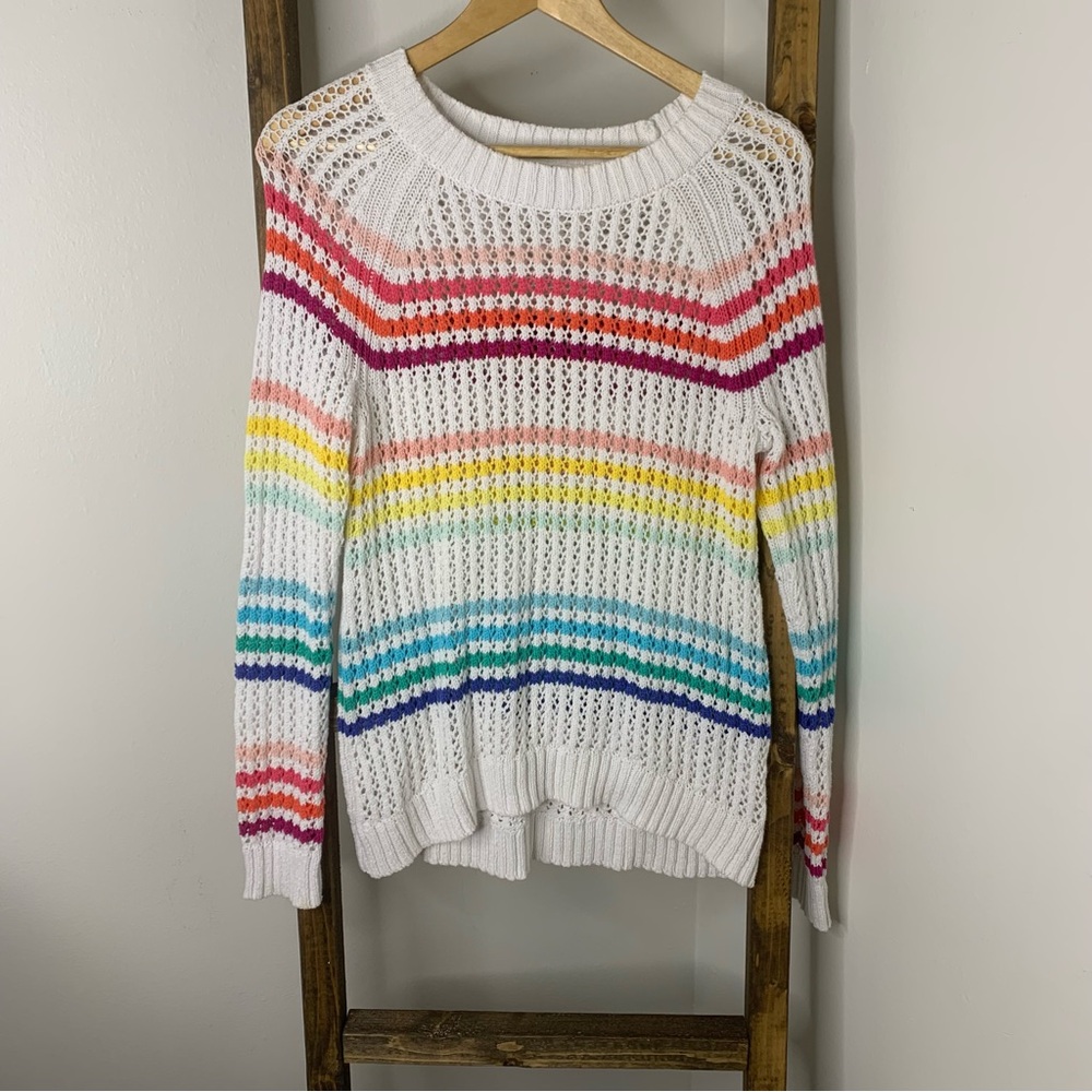 Talbots Colorful Striped Women's Sweater S